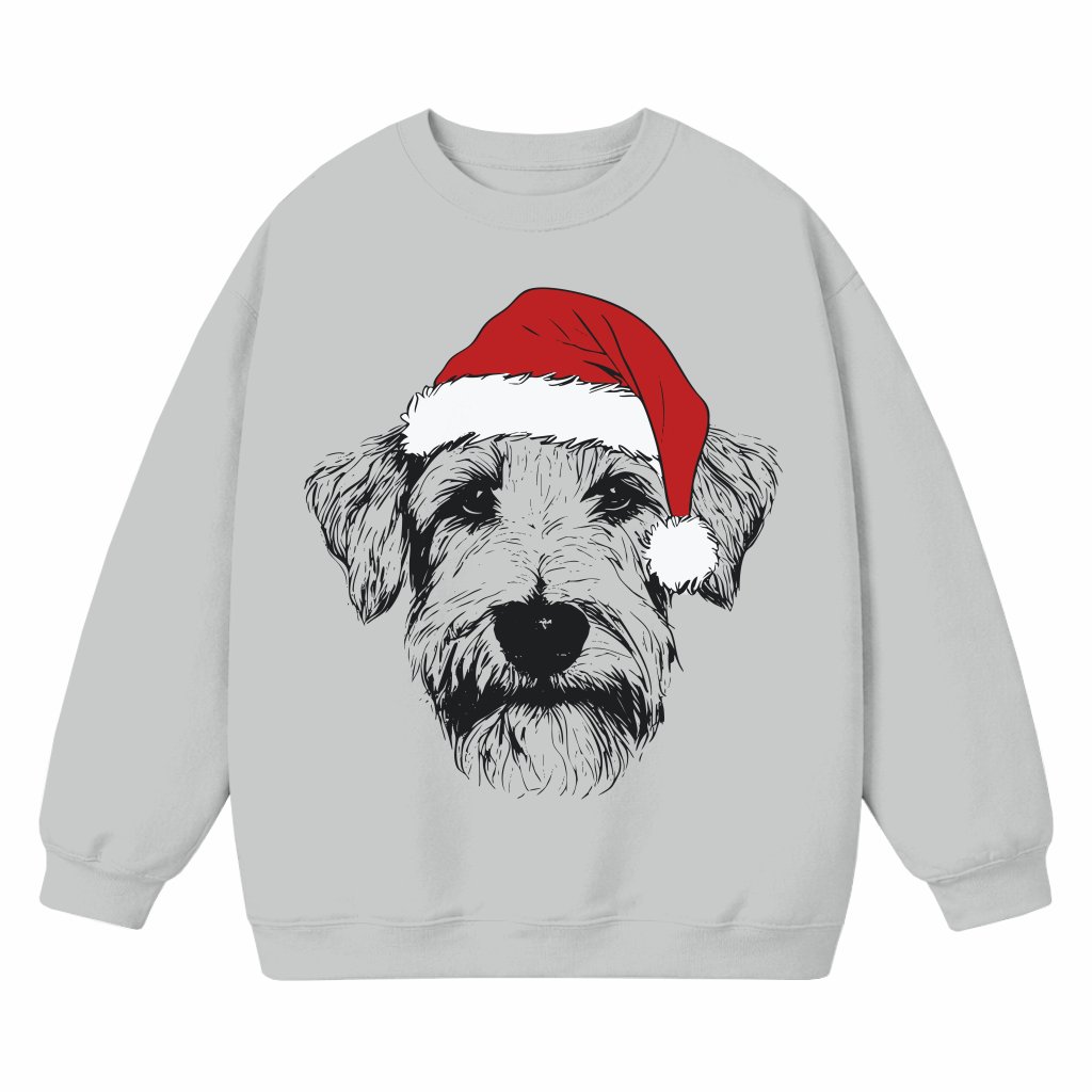 Wheaten Terrier Santa Christmas Sweatshirt – Gift for Women Dog Lover Cute - front view