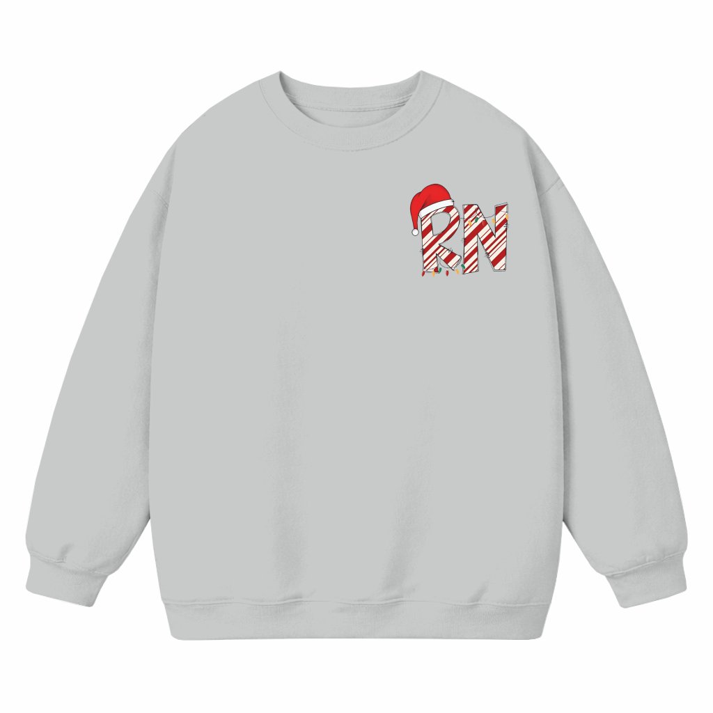 Merry Christmas Registered Nurse Sweatshirt – Christmas Gift for RN Trendy - front view