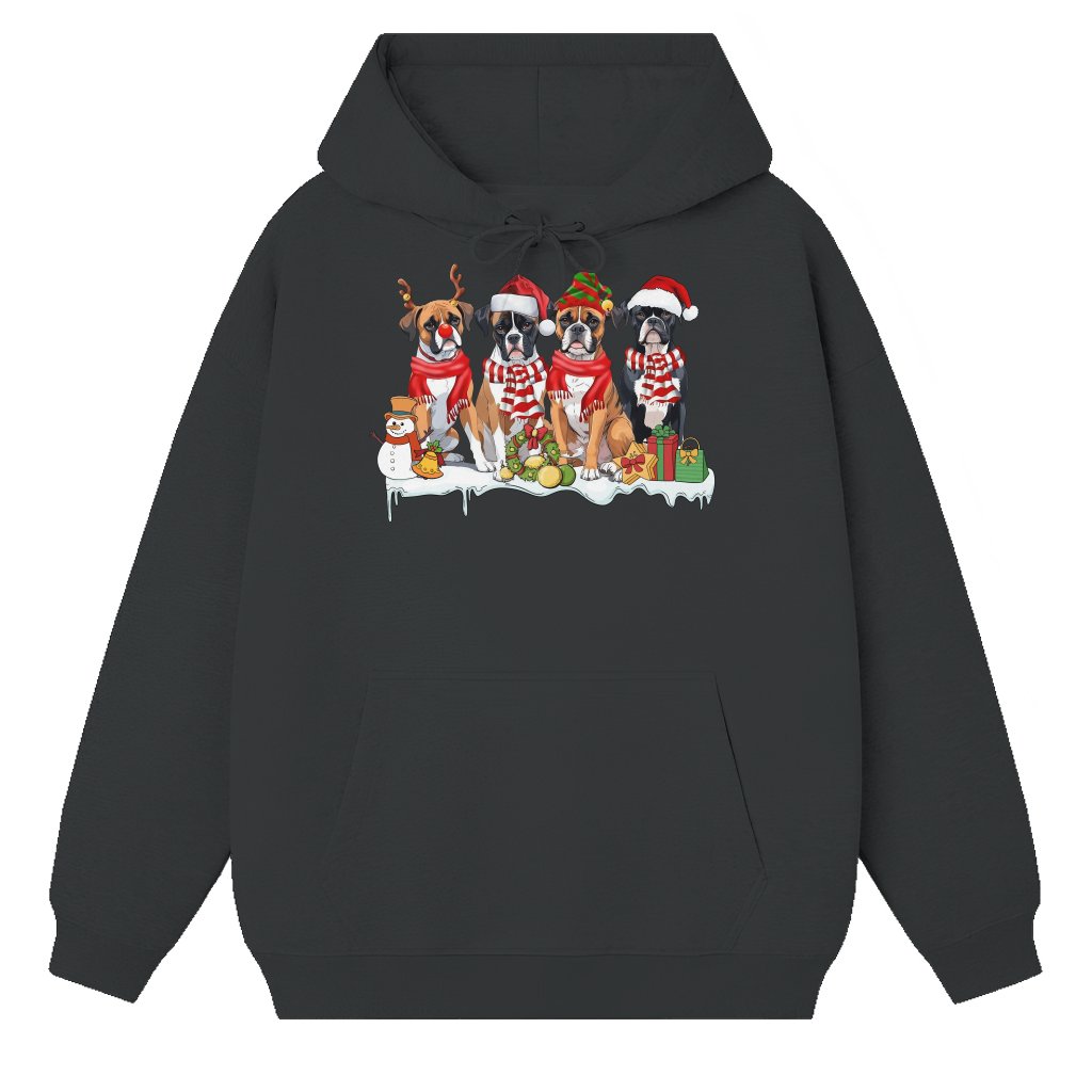 Boxer Dog Hoodie – Christmas Gift for Dog Moms - front view