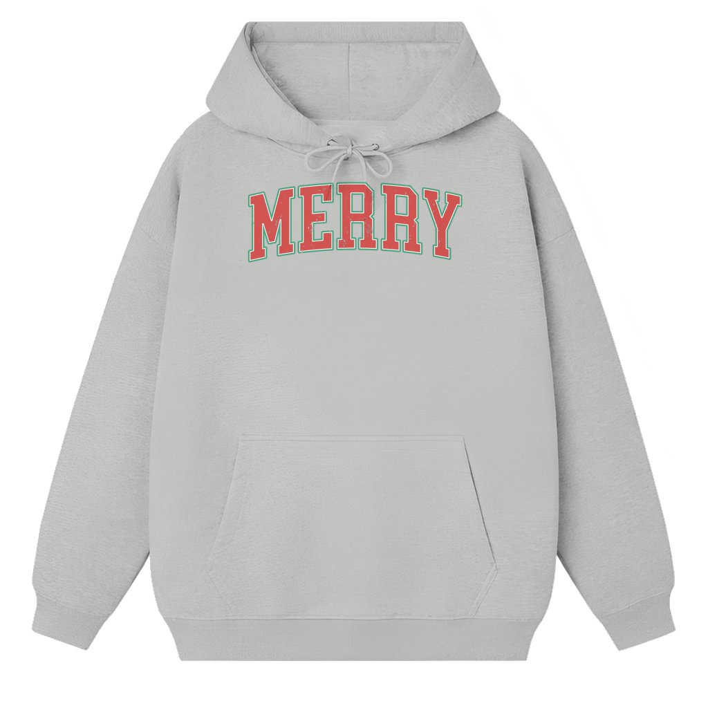 Merry Christmas Hoodie – Christmas Gift for Women Retro - front view