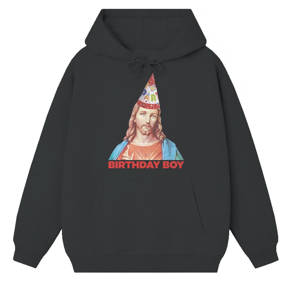 Jesus Birthday Boy Hoodie – Christmas Unisex Gift Trendy - front view