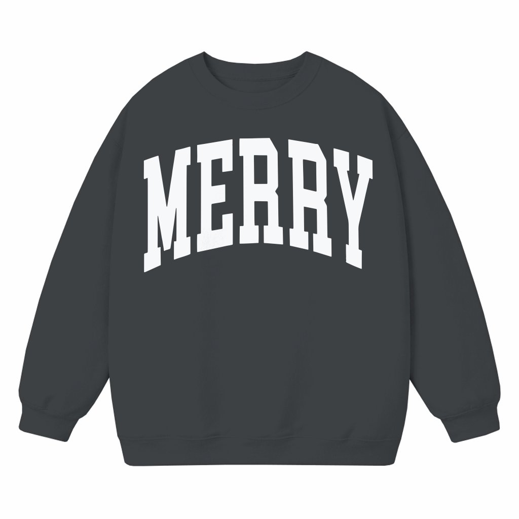 Merry Christmas Sweatshirt – Christmas Holiday Gift Festive - front view
