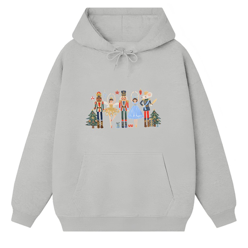 Classic Nutcracker Hoodie – Christmas Gift for Ballet Lover Festive - front view