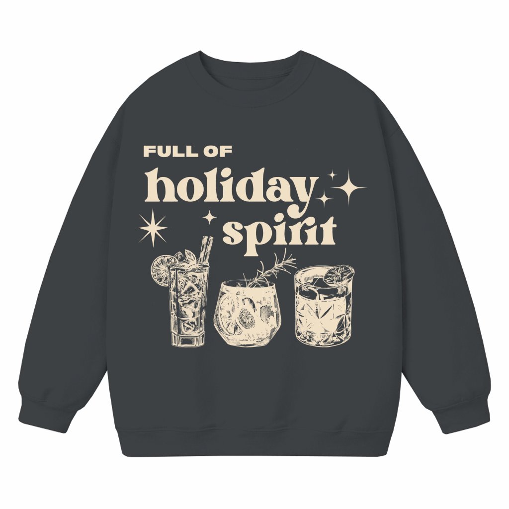 Funny Christmas Drinks Cheers Party Sweatshirt – Christmas Gift - front view