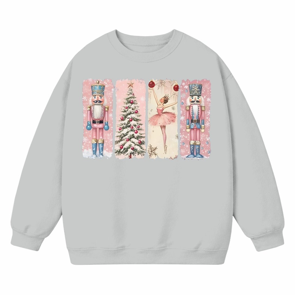 Nutcracker Ballet Sweatshirt – Christmas Festive Ballerina Gift - front view