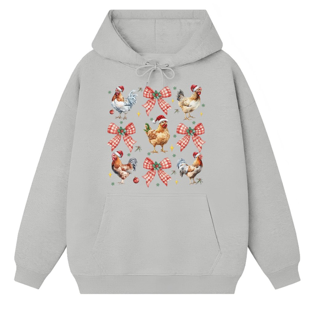 Chicken Hoodie – Christmas Gift for Chicken Lovers Cute Funny - front view