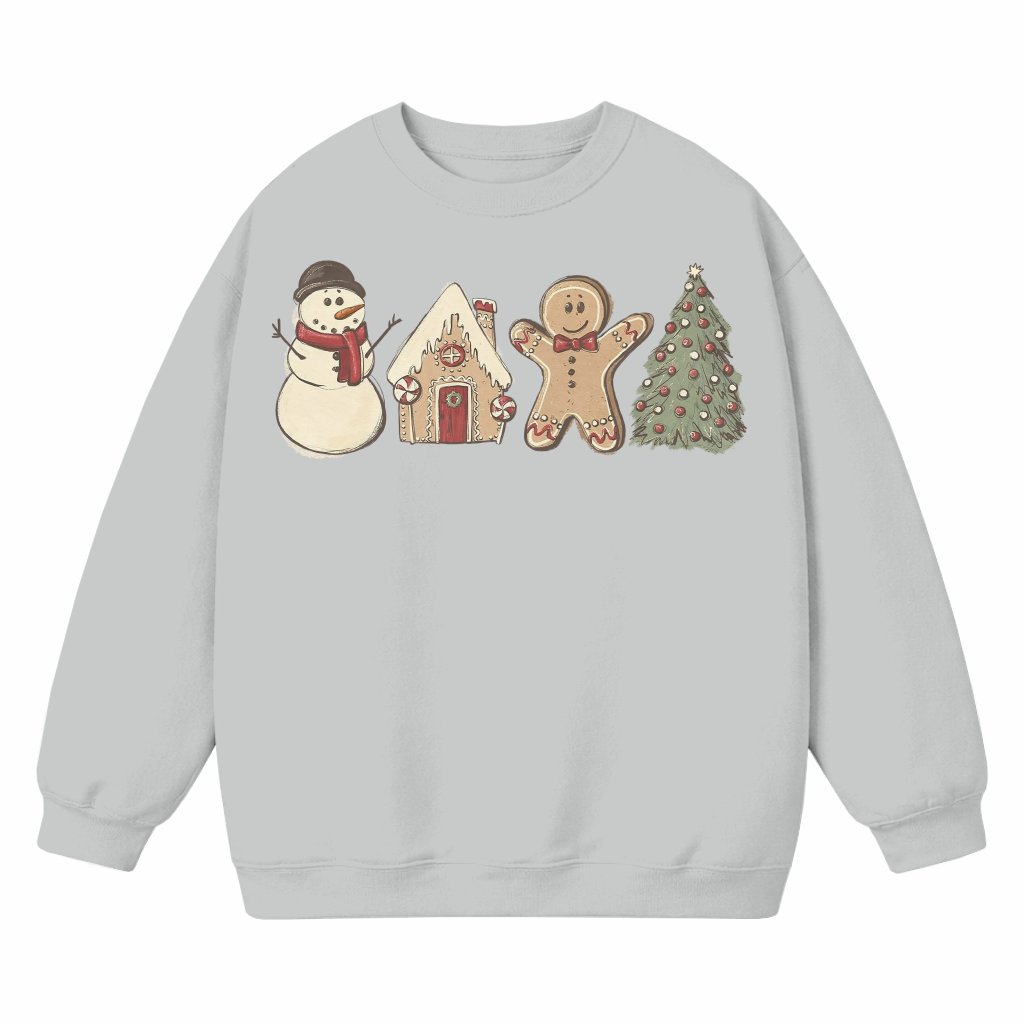 Merry Christmas Gingerbread Cookies Sweatshirt – Christmas Gift for Women - front view
