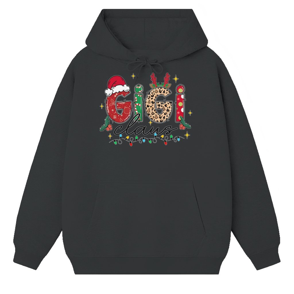 Mama Gigi Nana Claus Hoodie – Christmas Gift for Mom Grandma Funny - front view