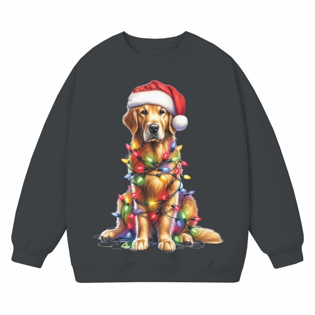 Cute Golden Retriever Sweatshirt – Christmas Gift for Dog Mama - front view