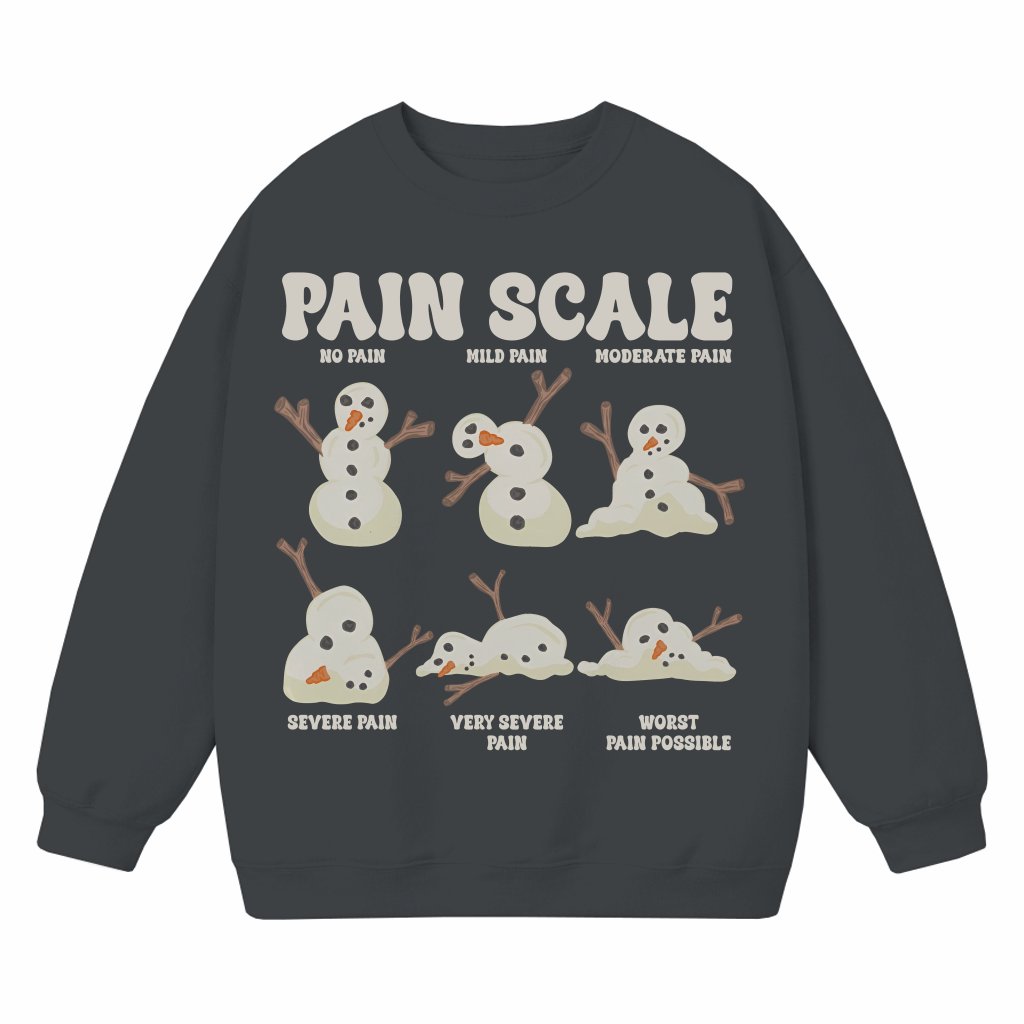 Pain Scale Sweatshirt – Christmas Gift for Nurse Funny - front view