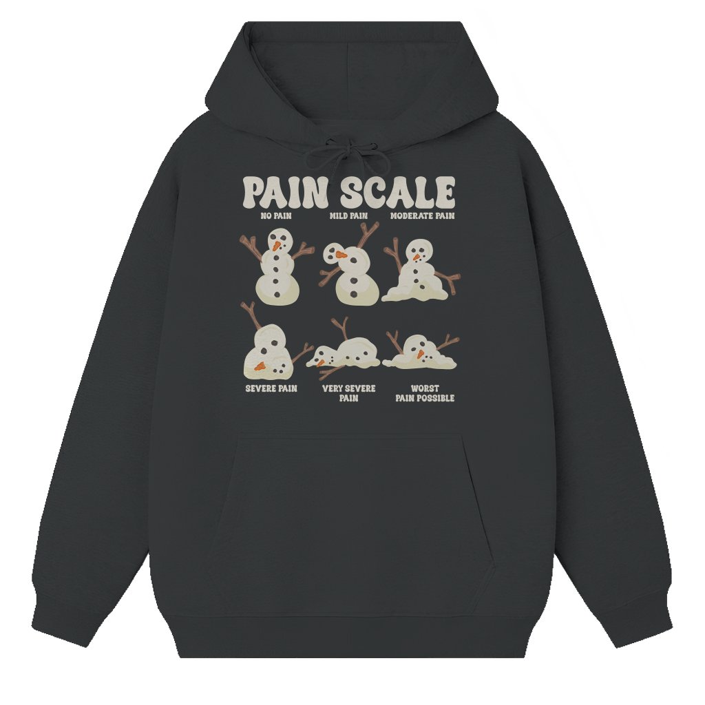 Pain Scale Hoodie – Christmas Gift for Nurse Funny Medical - front view