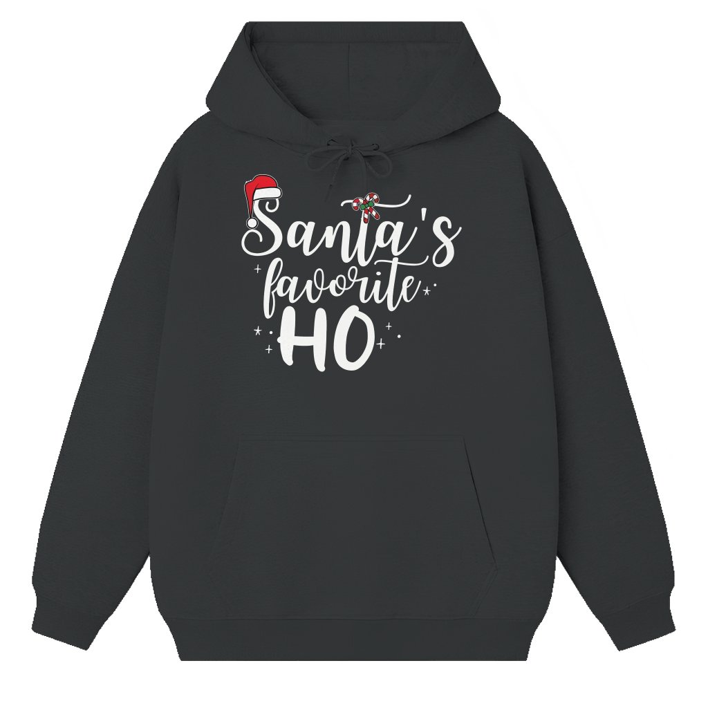 Funny Santa's Favorite Ho Hoodie – Ugly Christmas Holiday Gift - front view