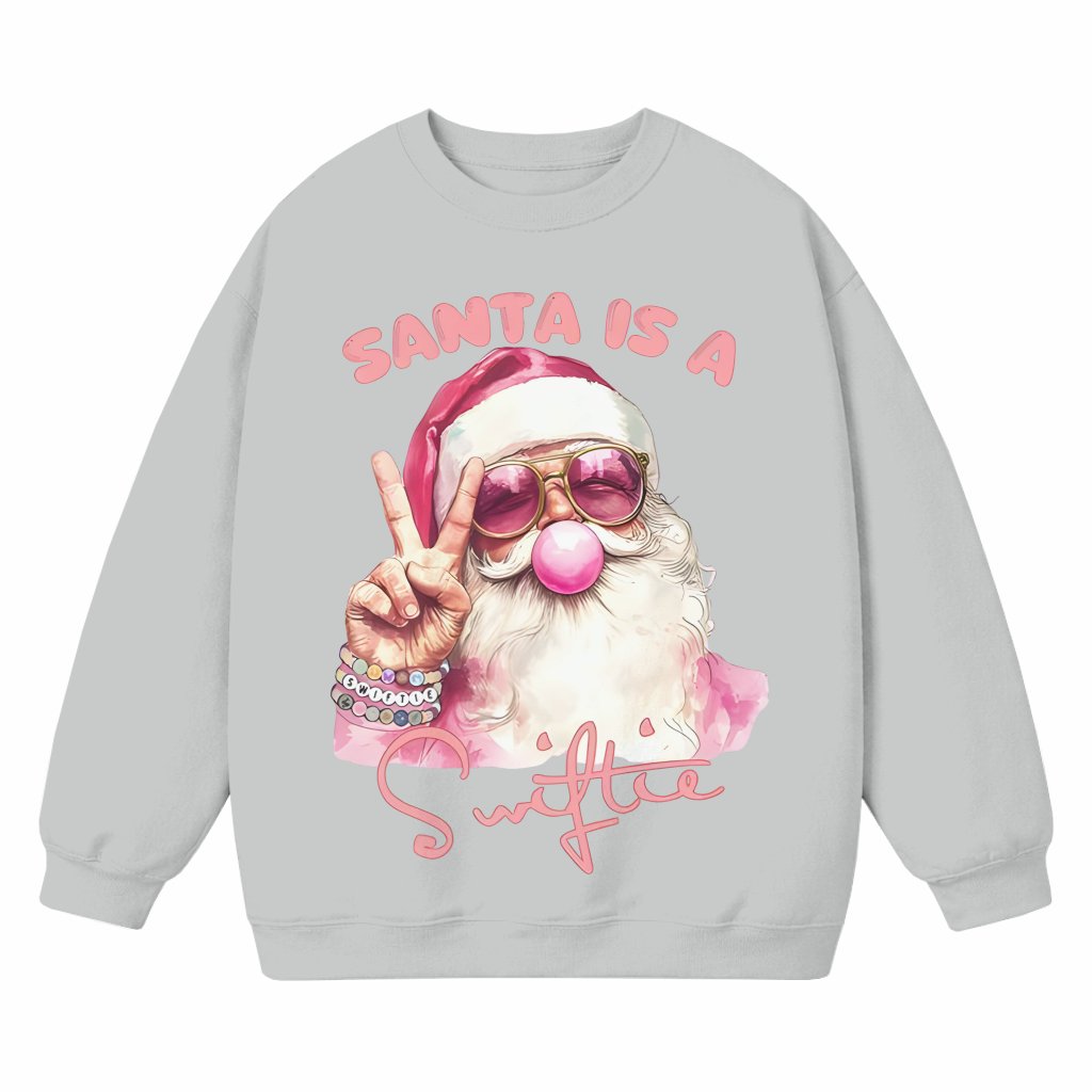 Funny Santa Is A Music Fan Sweatshirt – Christmas Gift - front view
