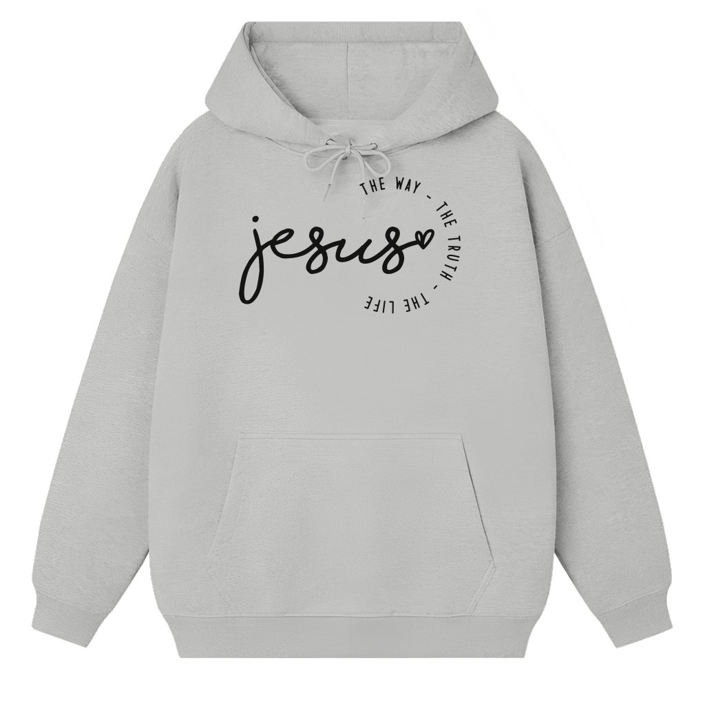 Jesus The Way The Truth The Life Hoodie – Christian Gift for Women - front view