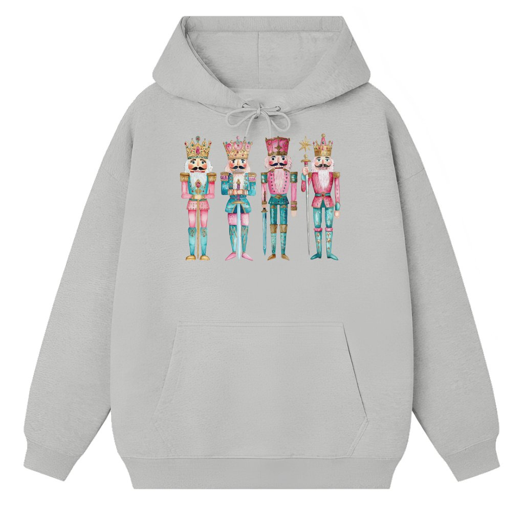 Nutcracker Hoodie – Christmas Gift for Women Cute Watercolor - front view