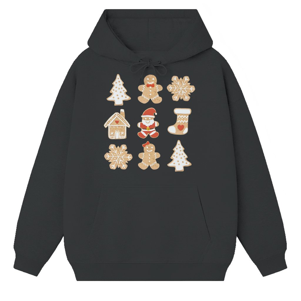 Cute Gingerbread Man Hoodie – Christmas Gift for Women - front view