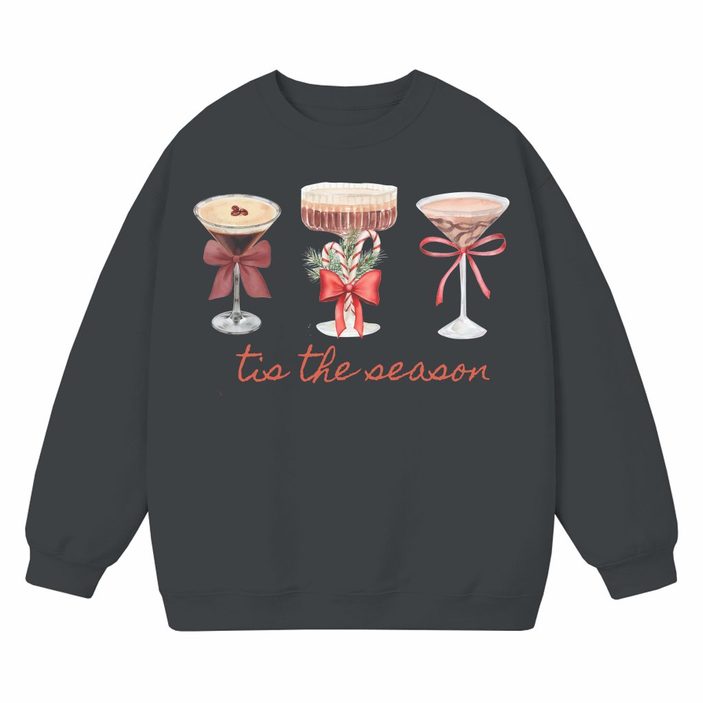 Espresso Martini Sweatshirt – Christmas Gift for Women Cute Holiday Drink - front view