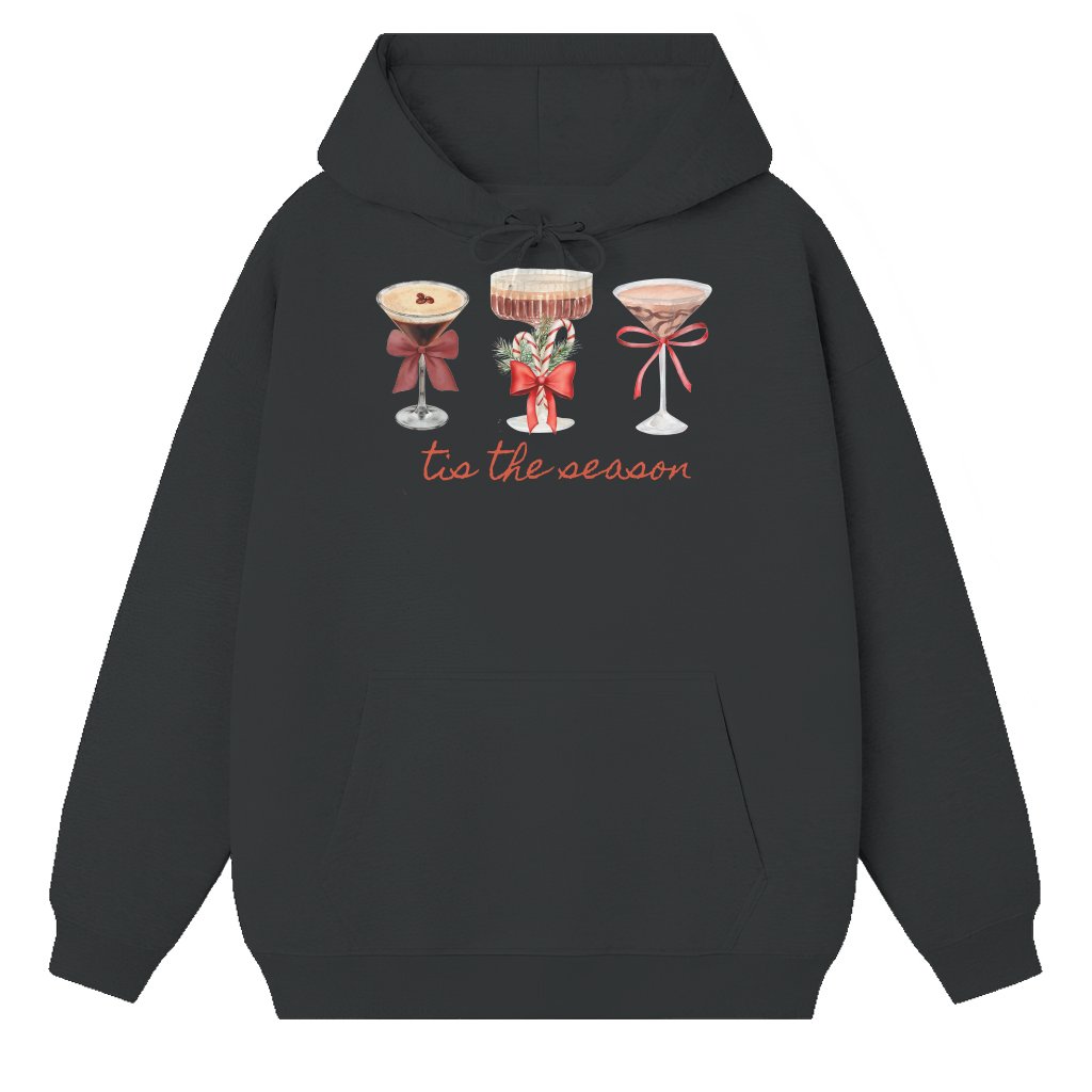 Espresso Martini Hoodie – Christmas Gift Cute Holiday Drink Art - front view