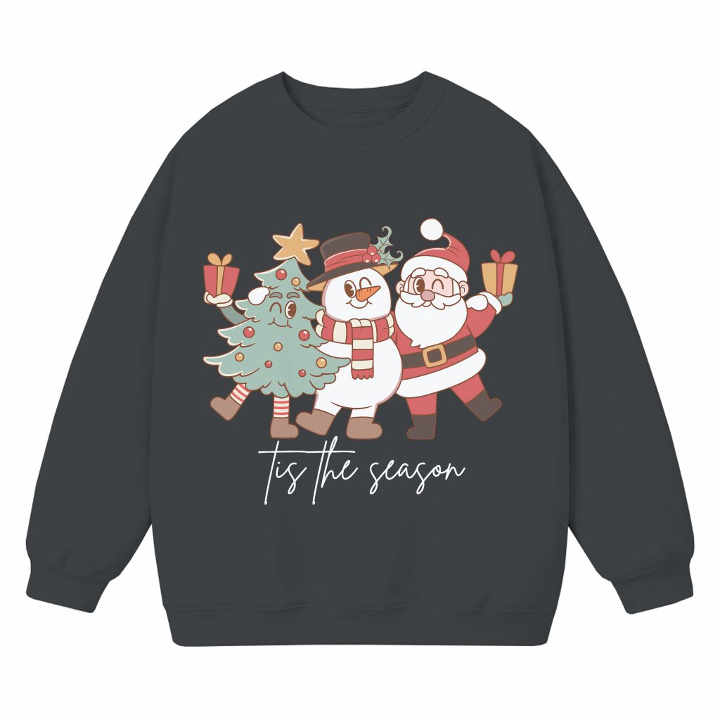 Tis The Season Believe Sweatshirt – Christmas Gift for Family Cute Trendy - front view