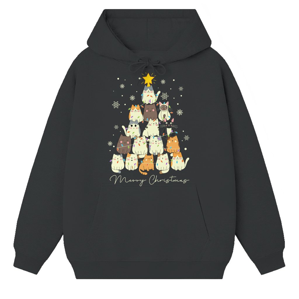 Cute Cat Hoodie – Christmas Gift for Cat Lovers Funny - front view