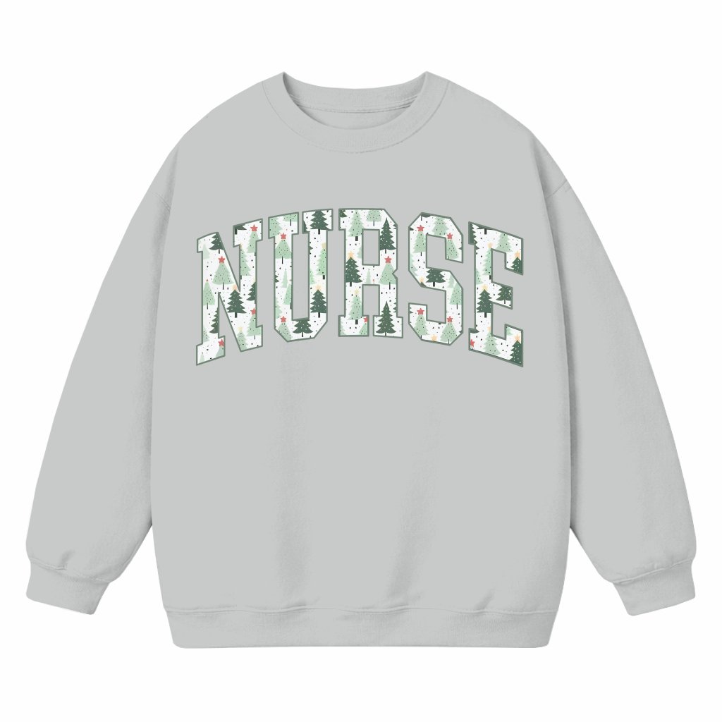 Nurse Sweatshirt – Christmas Gift for RN Nurses Cute Trendy - front view