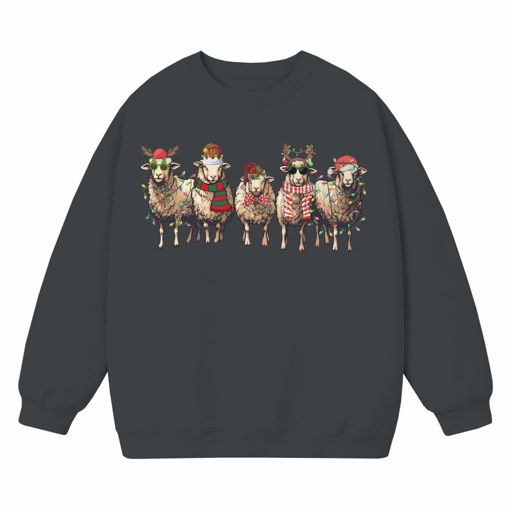 Funny Sheep Sweatshirt – Christmas Farm Animal Gift - front view