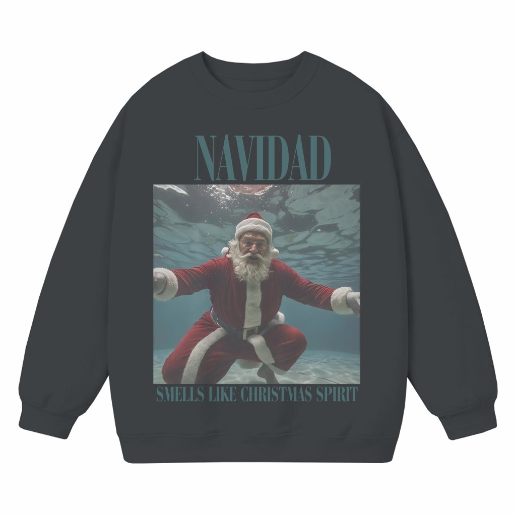 Ugly Christmas Sweatshirt – Funny Santa Claus Gift - front view