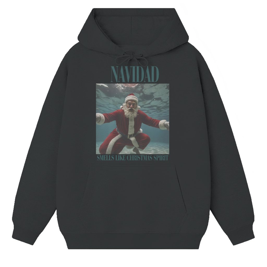 Funny Smells Like Christmas Spirit Hoodie – Christmas Holiday Party Gift - front view