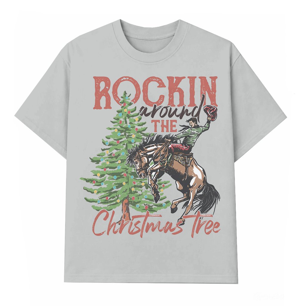 Howdy Yee Haw T-shirt – Funny Retro Western Christmas Gift - front view