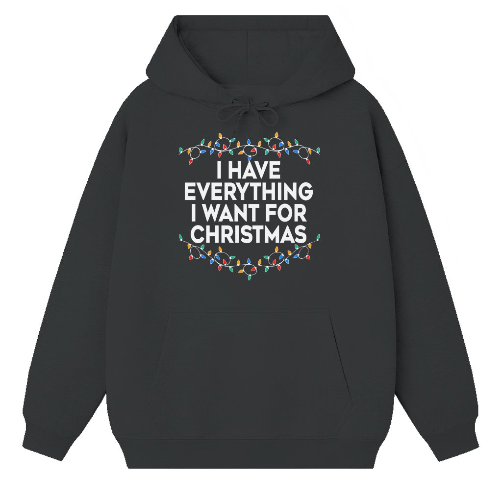 Hoodie Christmas Gift for Couple – Funny 'I Have Everything, It's Me' Design - front view