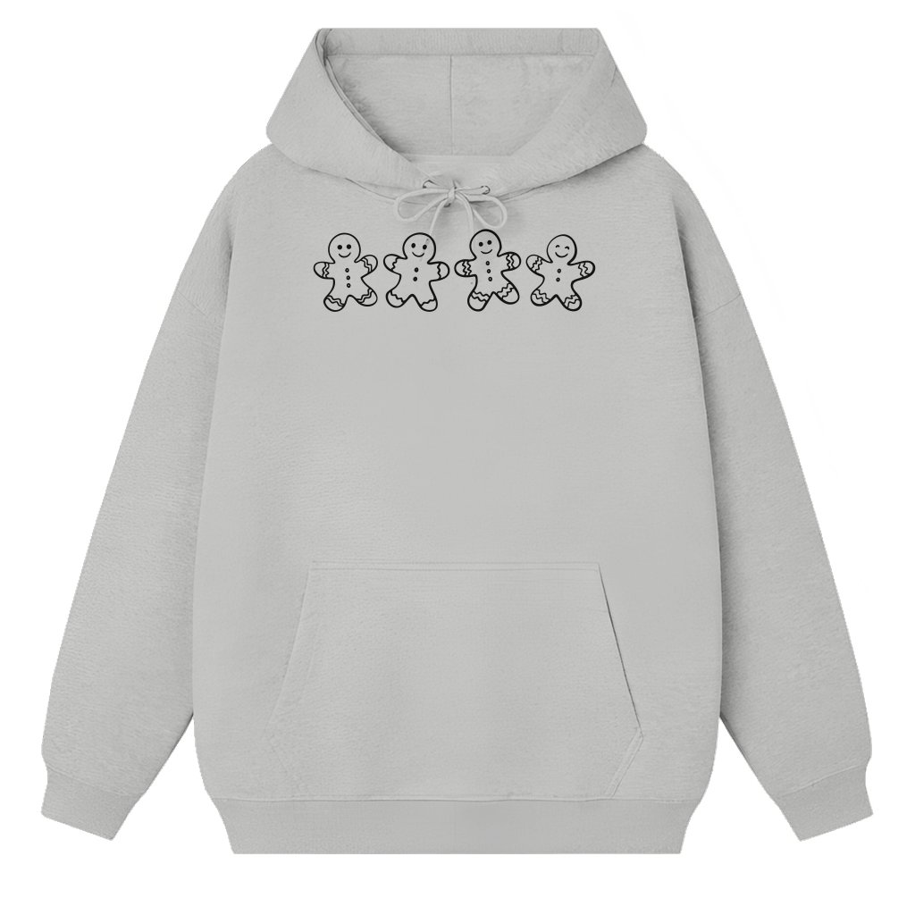 Funny Gingerbread Cookie Hoodie – Christmas Gift for Him Her Graphic - front view