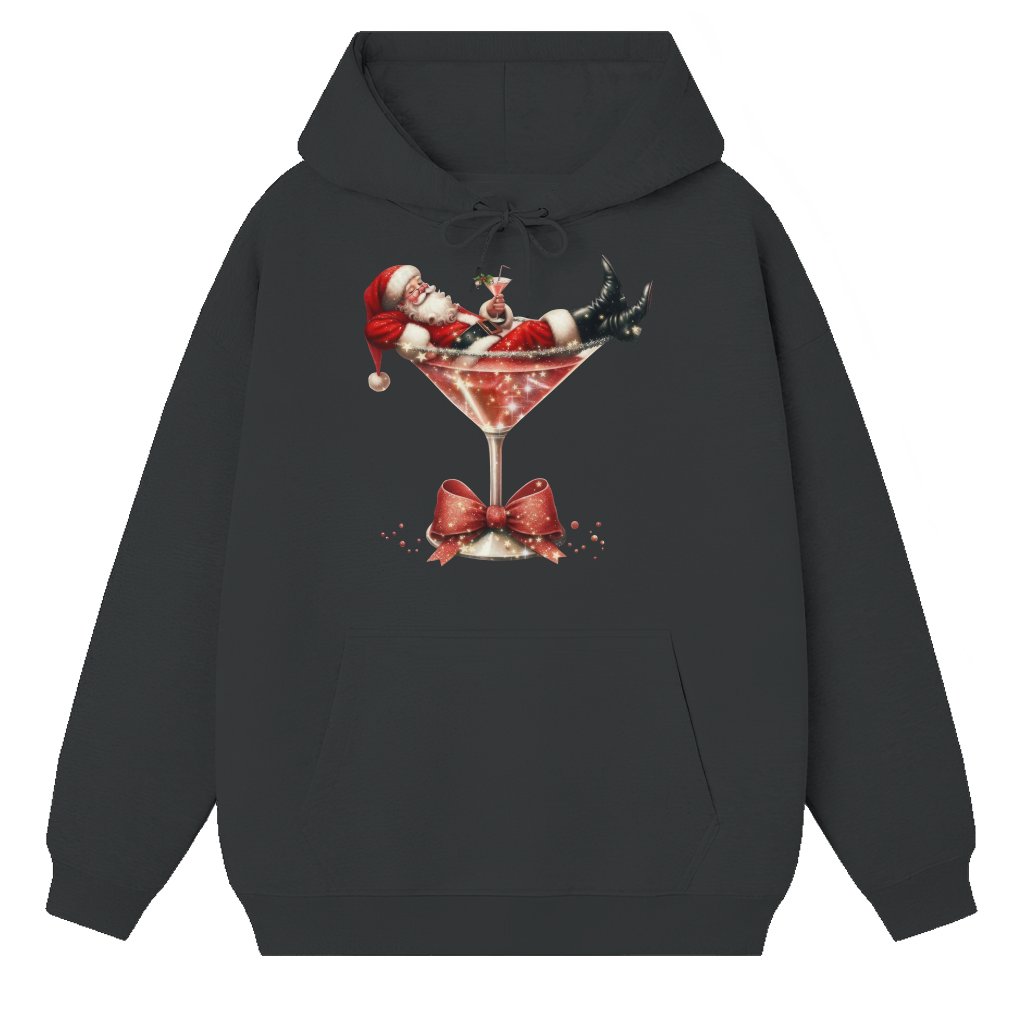 Funny Santa Hot Mess Hoodie – Christmas Holiday Party Gift - front view