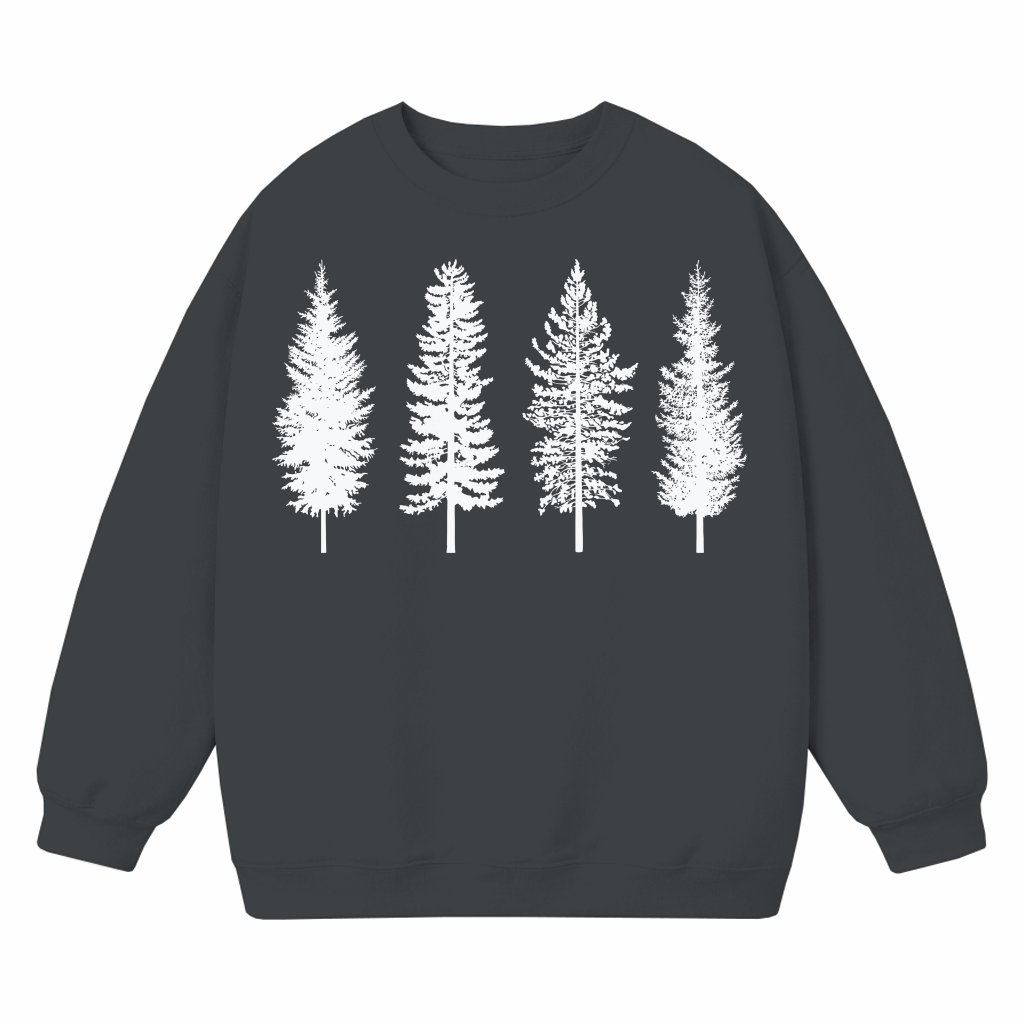 Evergreen Trees Pine Nature Sweatshirt – Christmas Gift for Women - front view