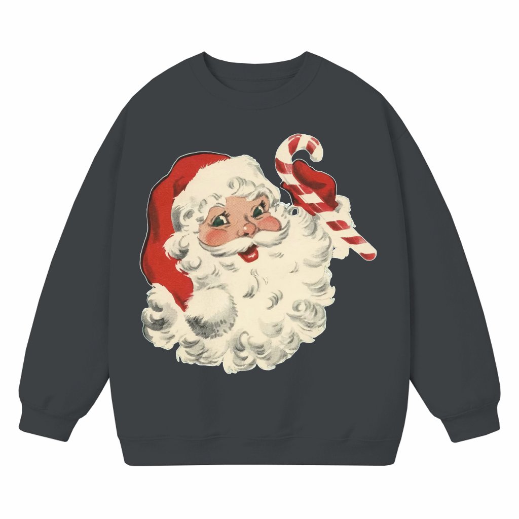 Vintage Santa Sweatshirt – Christmas Gift Retro Holiday - front view
