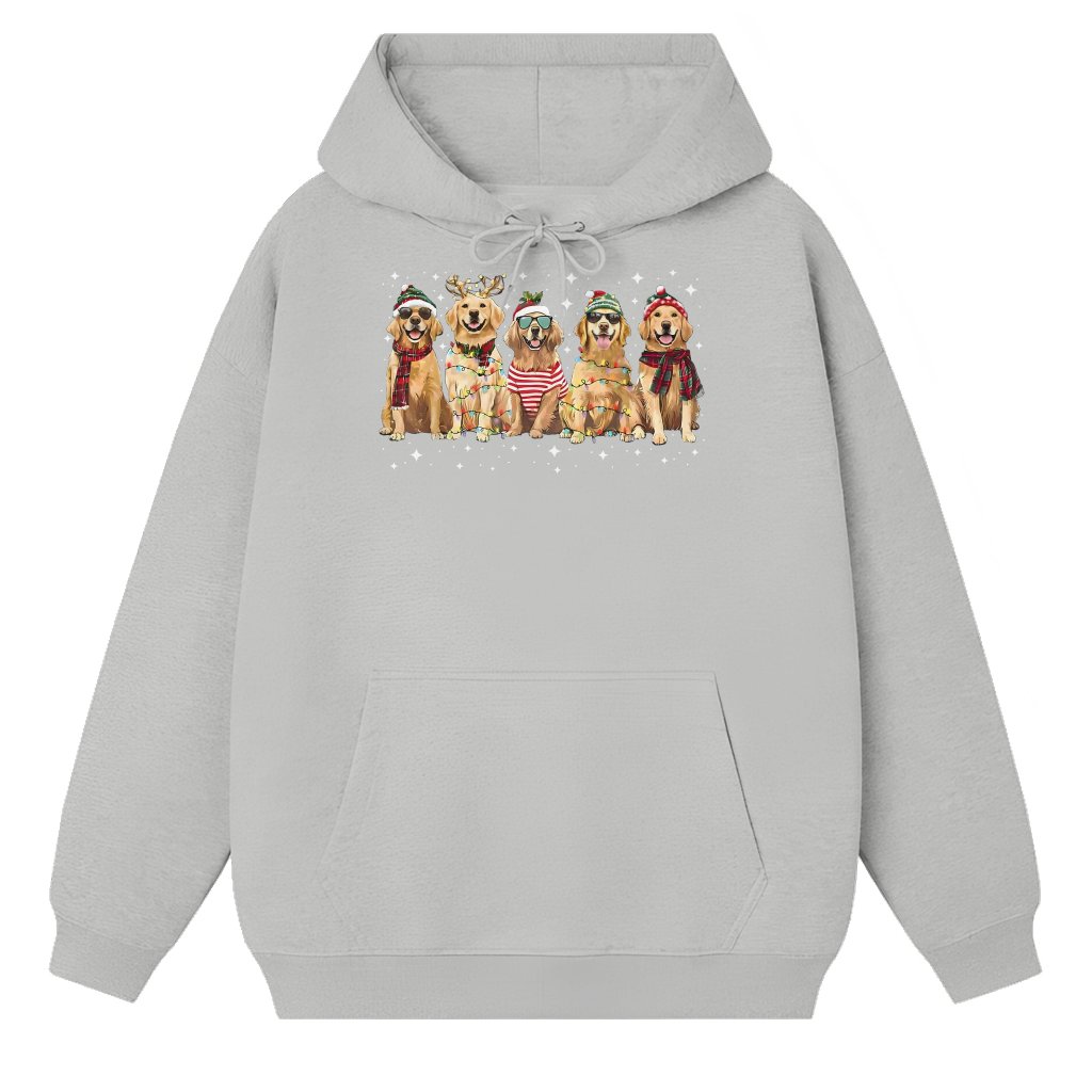 Golden Retriever Hoodie – Christmas Gift for Dog Lovers Men Women Funny - front view