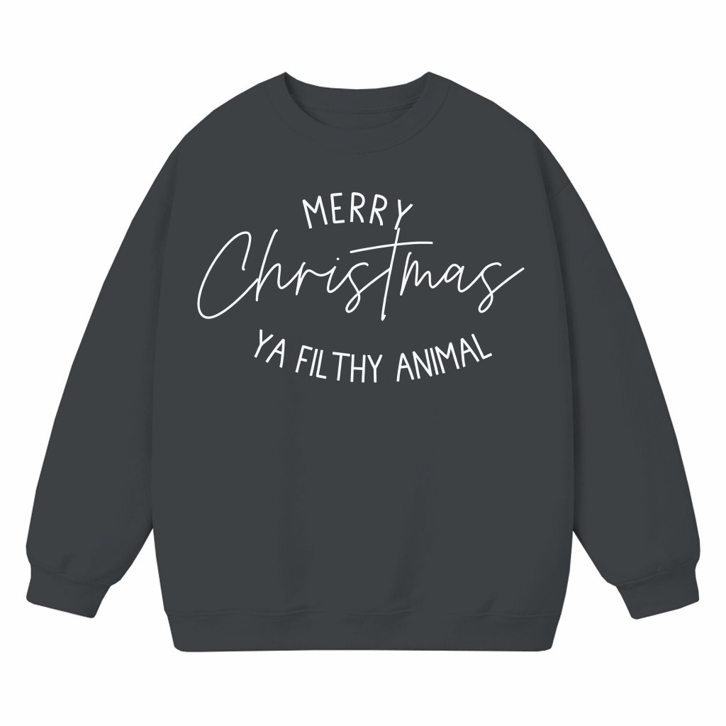 Funny Naughty Holiday Party Sweatshirt – Christmas Gift - front view