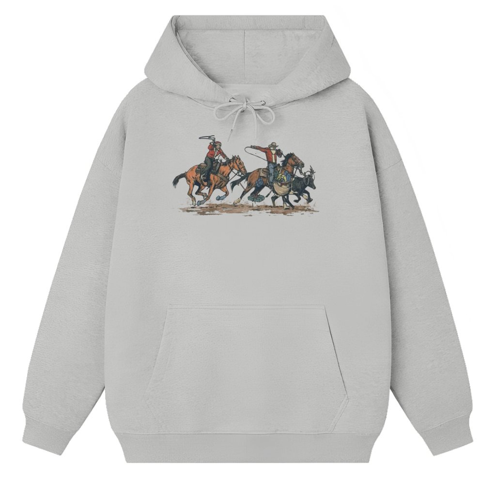 Team Roping Hoodie – Christmas Gift for Men Women Western - front view
