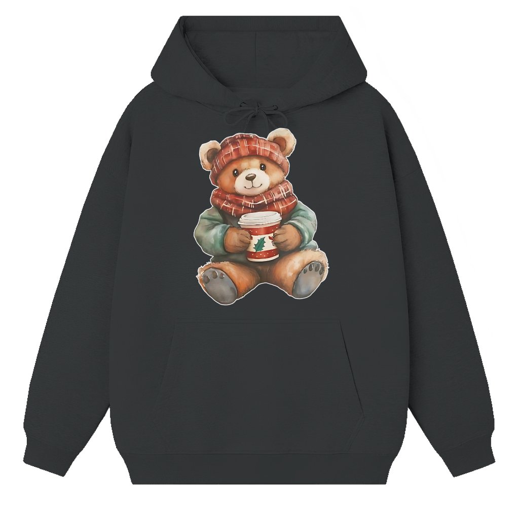 Cuddle Bear Hoodie – Christmas Gift for Men Women Cozy Cute - front view