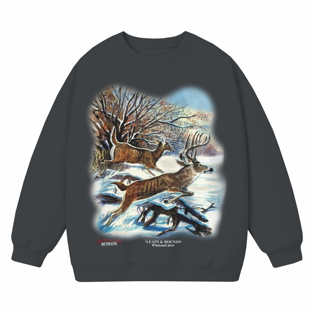 Deer Stag Wilderness Sweatshirt – Gift for Men Vintage Retro Classic - front view