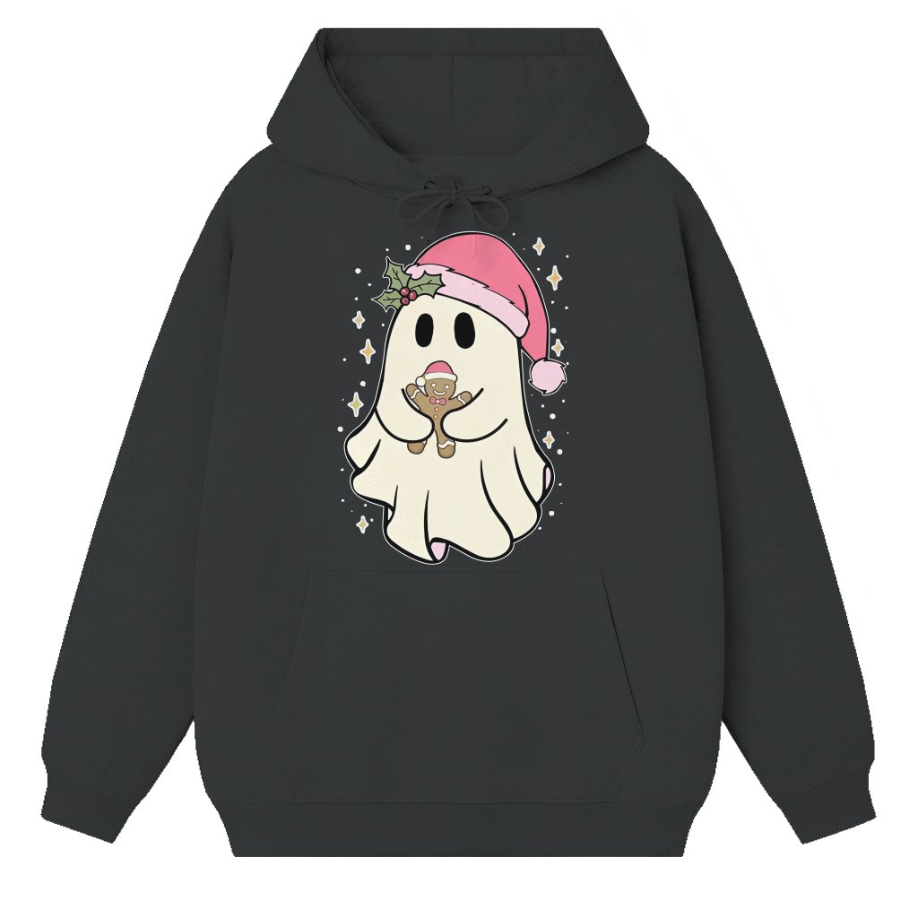 Funny Christmas Cookie Ghost Hoodie – Christmas Gift Cute - front view