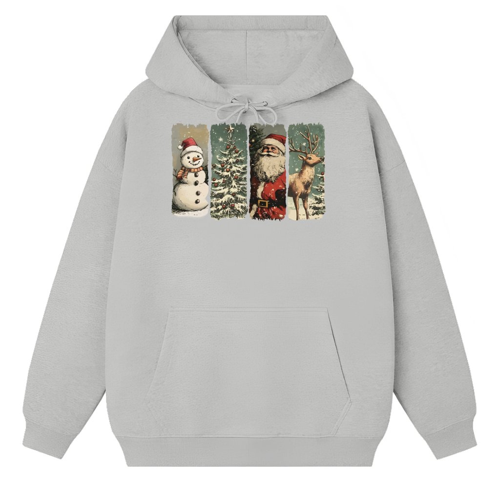 Vintage Santa Claus Hoodie – Christmas Gift Retro - front view