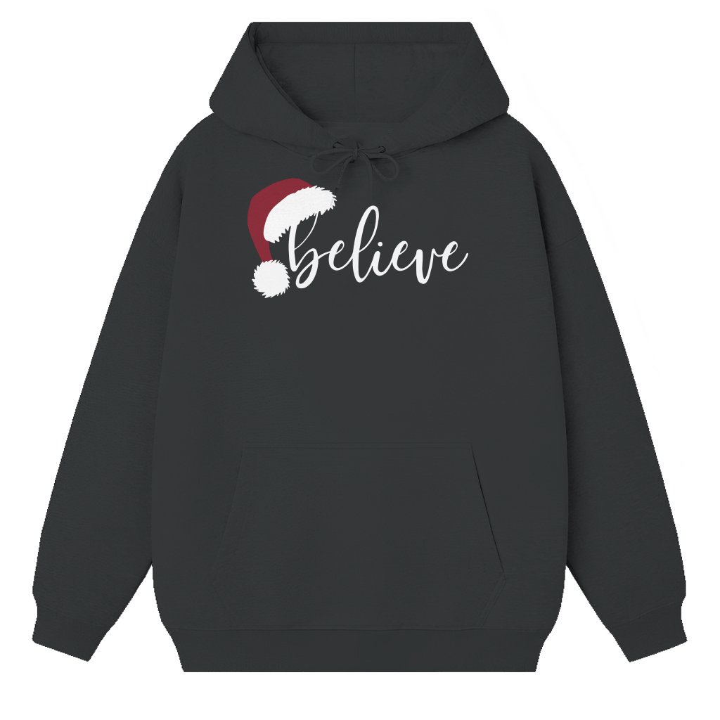Believe Hoodie – Christmas Gift for Family Cute Holiday Party - front view