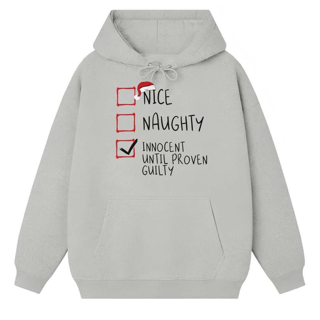 Letter Print Hoodie – Christmas Gift for Women Cozy - front view