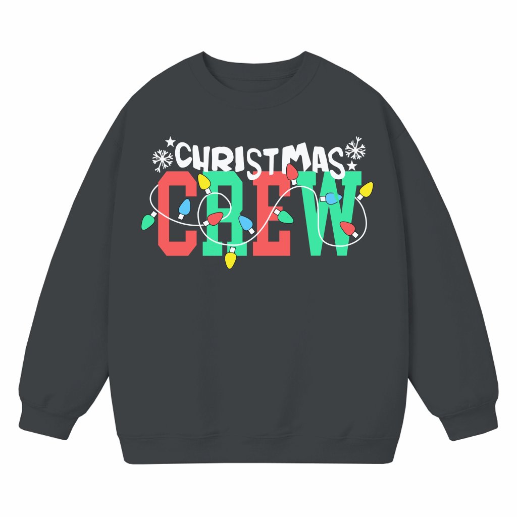 Funny Christmas Crew Lights Sweatshirt – Christmas Holiday Gift - front view