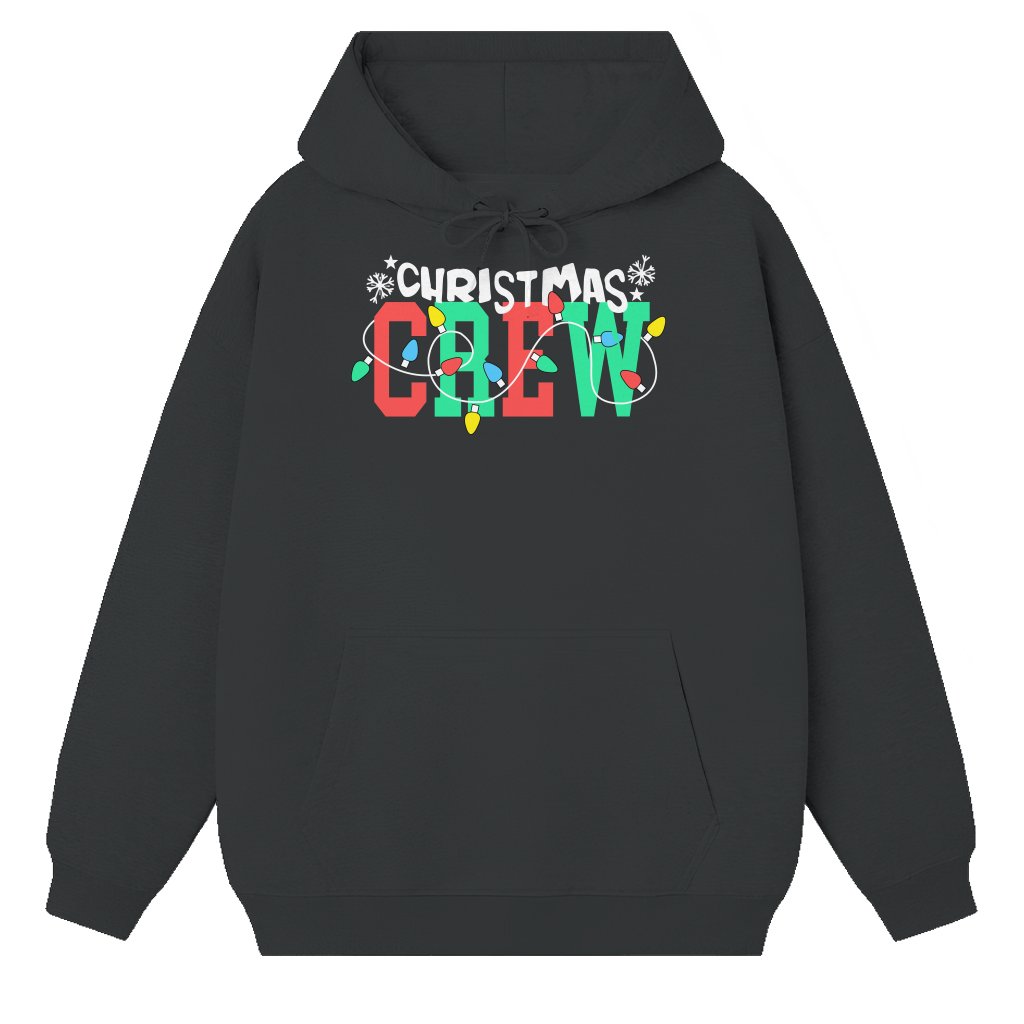 Crew Lights Hoodie – Christmas Holiday Gift Funny - front view