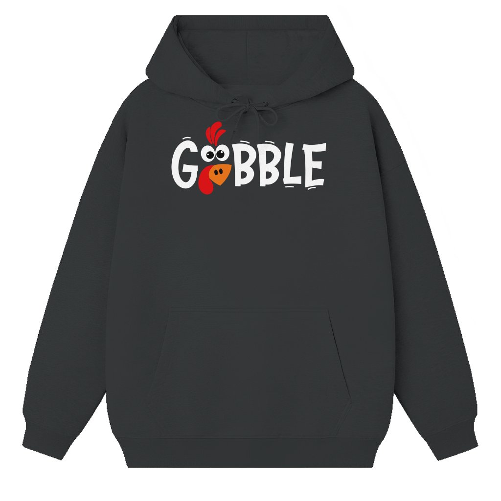 Funny Gobble Turkey Hoodie – Thanksgiving Gift for Family - front view