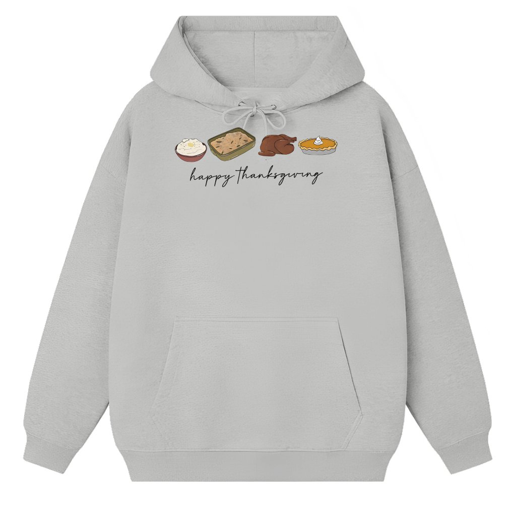 Funny Retro Pumpkin Pie Hoodie – Thanksgiving Gift - front view