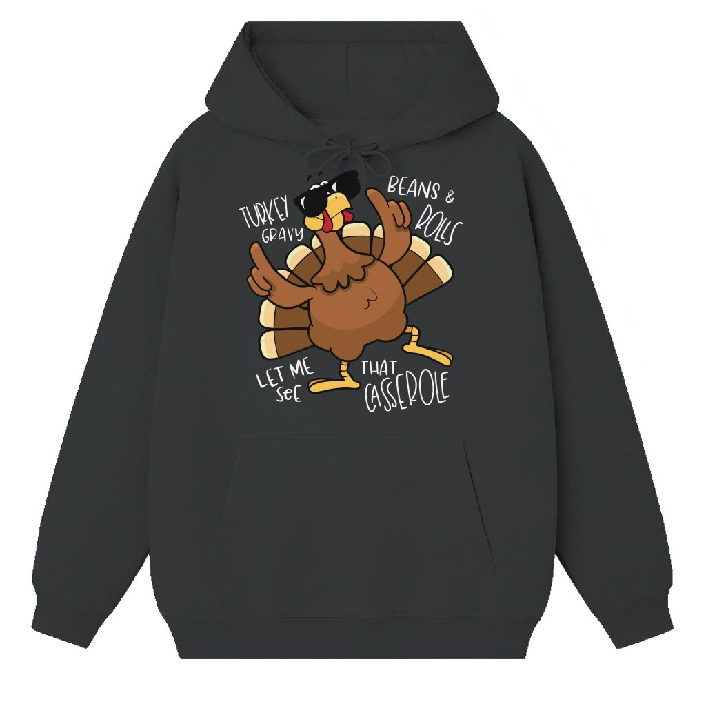 Funny Turkey Hoodie – Thanksgiving Gift for Women Cute Fall - front view
