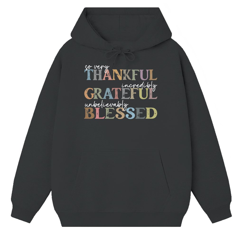 Grateful Spirit Hoodie – Thanksgiving Gift Thankful Blessed - front view