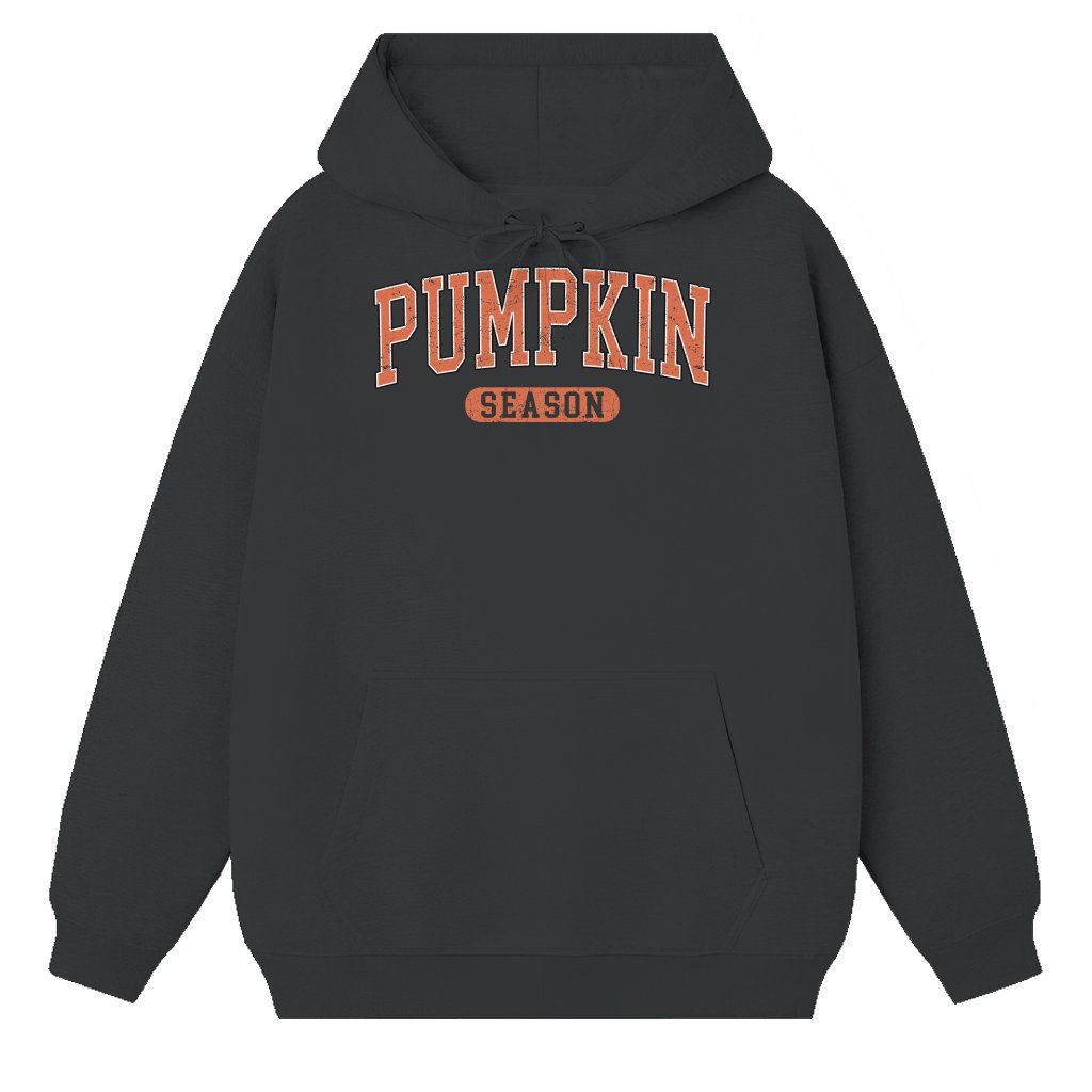 Cute Retro Pumpkin Season Hoodie – Fall Thanksgiving Halloween Gift - front view